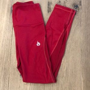 Red Sheer Sided Ryderwear Tights